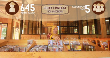 Griya Cokelat Nglanggeran menjalin Kemitraan, menampung produk Masyarakat Desa.