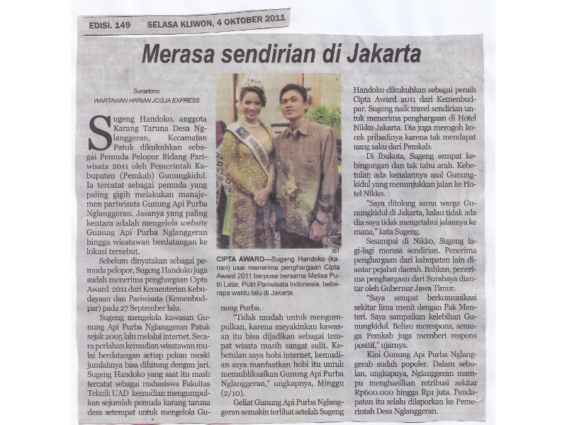 Merasa Sendirian di Jakarta 4 Oktober 2011