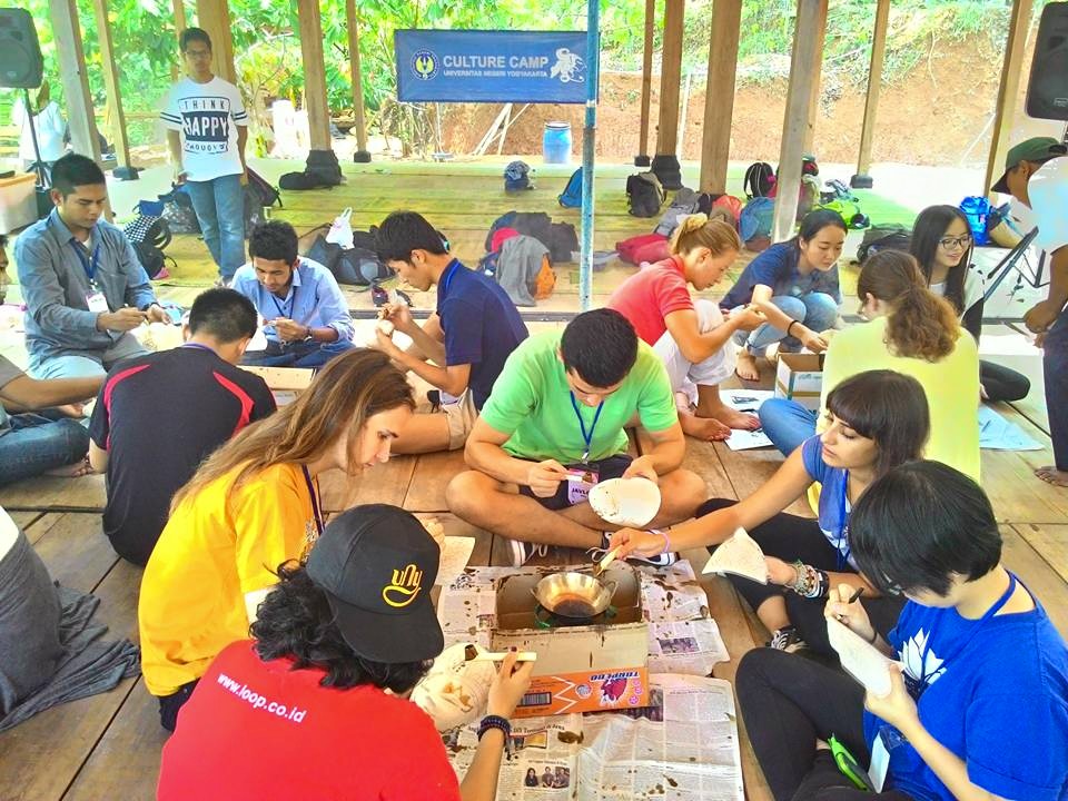 Culture camp Wisman dari 26 Negara di Desa Wisata Nglanggeran